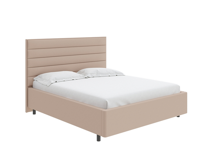 Кровать Verona 160x200 Ткань: Рогожка Тетра Розовый - Кровать в лаконичном дизайне в обивке из мебельной ткани или экокожи.