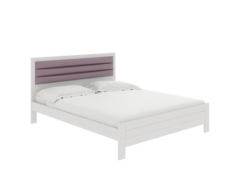 Кровать Prima 120x200 Ткань/Массив Тетра Стальной/Антик (сосна) - Кровать в универсальном дизайне из массива сосны.
