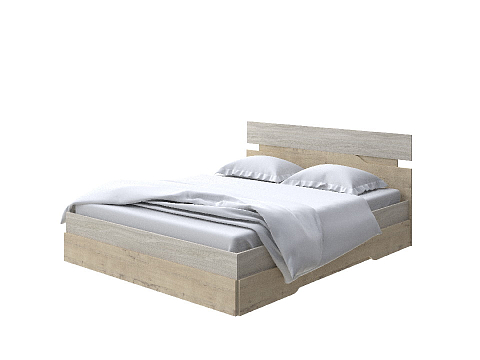 Двуспальная кровать с матрасом Milton - Современная кровать с оригинальным изголовьем.