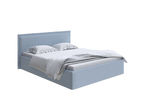 Двуспальная кровать с матрасом Aura Next - Кровать в лаконичном дизайне в обивке из мебельной ткани