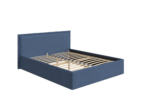 Коричневая кровать Aura Next - Кровать в лаконичном дизайне в обивке из мебельной ткани