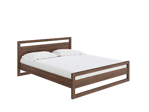 Кровать полуторная Kvebek - Элегантная кровать из массива дерева с основанием