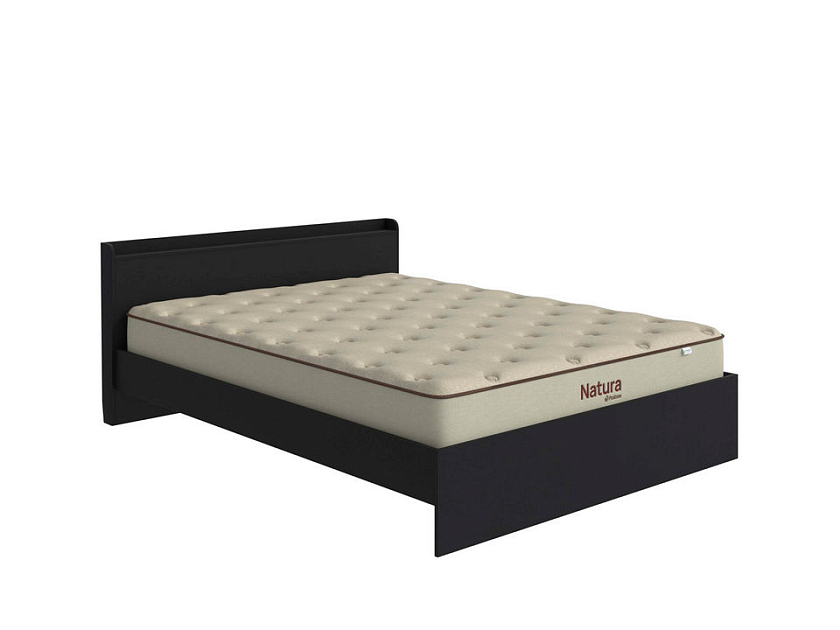 Кровать Bord 180x200 ЛДСП Черный - Кровать из ЛДСП в минималистичном стиле.